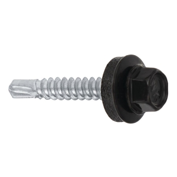 Farmářský šroub s podl. do oceli ≤3 mm RAL 9005 4,8X35 (250ks)